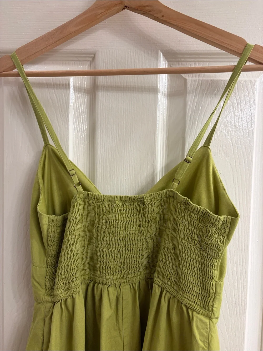 Chartreuse strapped Midi sundress